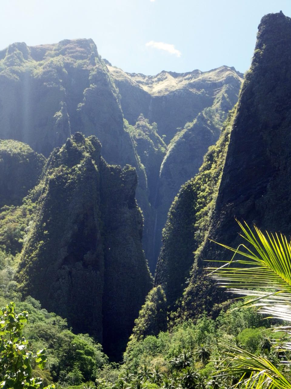 Cascade de Vaipo au fond de la vallée de Hakaui